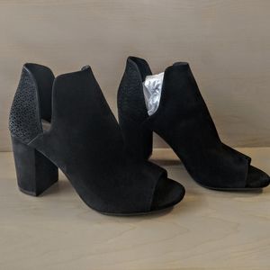 Antonio Melanie Black Suede High Heel Booties.